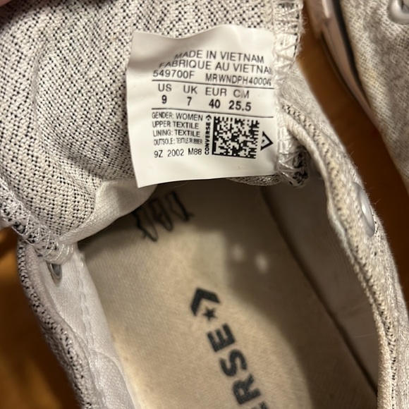 Converse gray low top sneakers - Picture 5 of 8